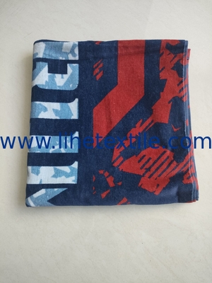 Amazon hot sale designer beach towel with logo printed cotton beach towel
