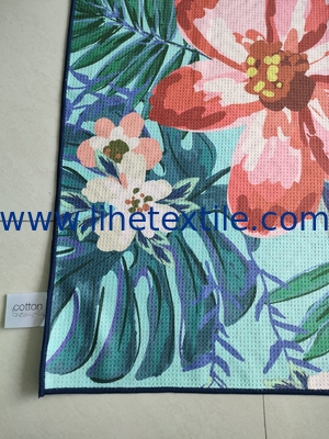 New design sand free custom print children waffle microfiber beach towel