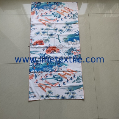 Hotsale custom design swimming double side print  beach towel quick dry microfiber beach towel