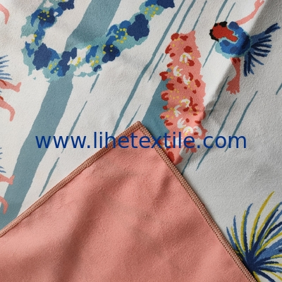 Hotsale custom design swimming double side print  beach towel quick dry microfiber beach towel