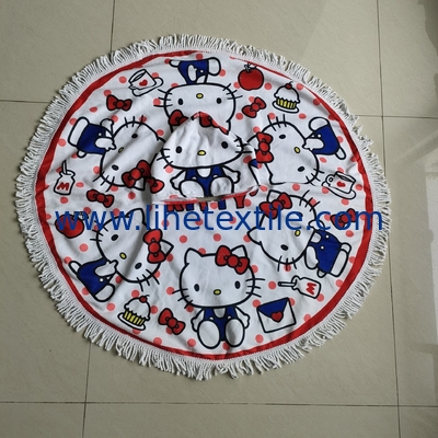 Newest Selling custom design microfiber print  poncho beach towel kids poncho beach towel