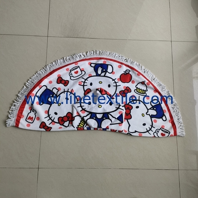 Newest Selling custom design microfiber print  poncho beach towel kids poncho beach towel