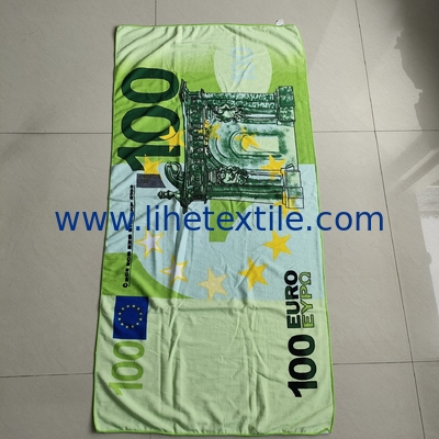 extra large sand free personalized quality light weight beach towel custom  money beach towel