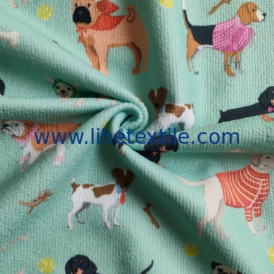 Manufacturer supply polyester sand proof ocean animal cartoon   dog pattern towel beach animal print beach towel