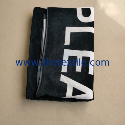wholesale organic  100% cotton bath towels  luxury beach towel with logo custom print recycled beach towel