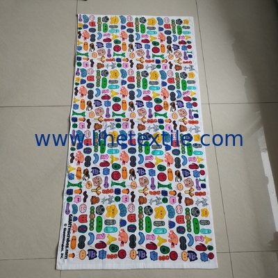2021 best selling organic cotton  beach towel custom  quality children summer animal print beach towel