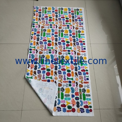 2021 best selling organic cotton  beach towel custom  quality children summer animal print beach towel