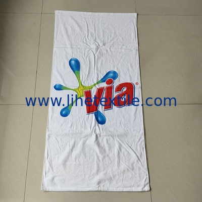 Clean and hygienic beach towels bath 100% cotton print beach towels with logo custom white beach towel