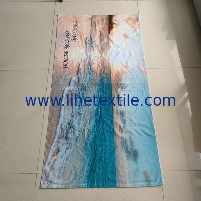 oversized quality children beach towel custom print beach towel 100% cotton with logo recycled beach towel