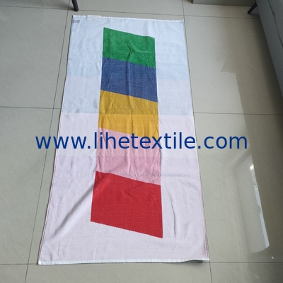 High quality cotton wholesale custom designer organic beach towel with logo beach towel yarn-dyed jacquard towel