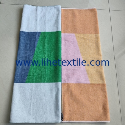 High quality cotton wholesale custom designer organic beach towel with logo beach towel yarn-dyed jacquard towel