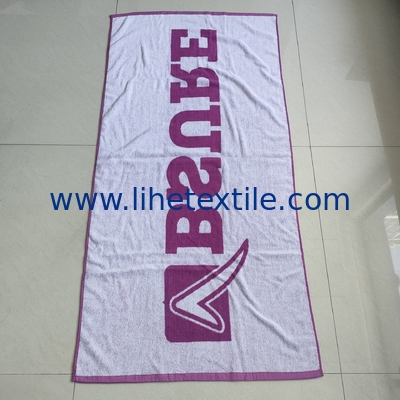 wholesale organic luxury cotton custom design kids beach towels jacquard beach towel with logo