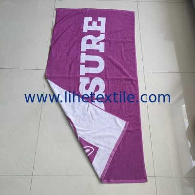 wholesale organic luxury cotton custom design kids beach towels jacquard beach towel with logo