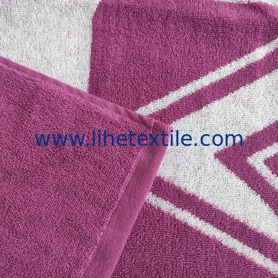 wholesale organic luxury cotton custom design kids beach towels jacquard beach towel with logo