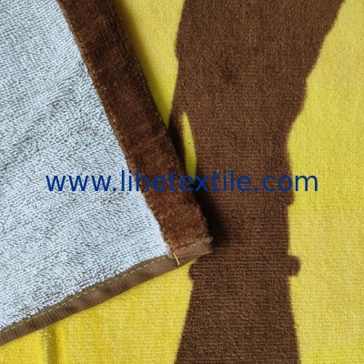 Amazon hot sale 100% cotton summer luxury custom designer print with logo sublimation oversized beach towel