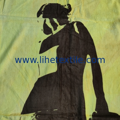Amazon hot sale 100% cotton summer luxury custom designer print with logo sublimation oversized beach towel