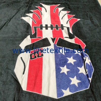 oversized 100% cotton sublimation luxury custom designer print with logo summer custom beach towel