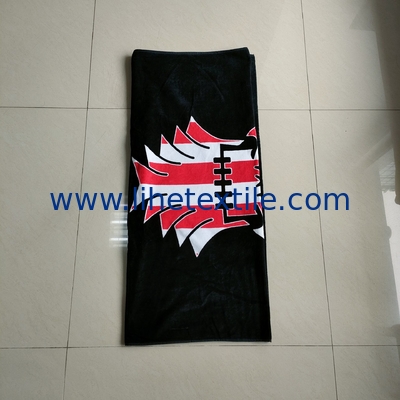 oversized 100% cotton sublimation luxury custom designer print with logo summer custom beach towel
