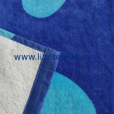 wholesale luxury 100% cotton bath towels custom print sublimation beach towels with logo biue summer towel beach