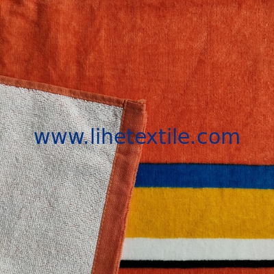 oversized cotton beach towel beach towels green and orange vertical stripes sand free beach towel