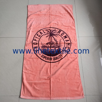 wholesale  organic  quick dry  digital print beach towel one color palm tree beach towel cotton beach towel
