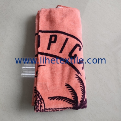 wholesale  organic  quick dry  digital print beach towel one color palm tree beach towel cotton beach towel