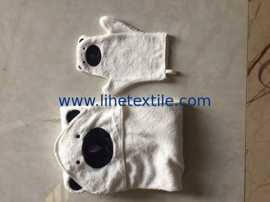 Clean and hygienic organic bamboo hooted baby bath towel wholesale white baby bath towel hooded
