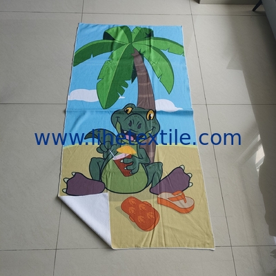 wholesale quality microfiber custom print sand free beach towel organic cartoon summer children beach towel