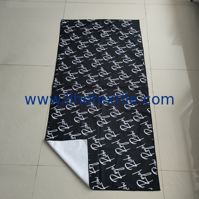 Manufacturer supply microfiber light weight beach towel summer custom print sand free beach towel with logo