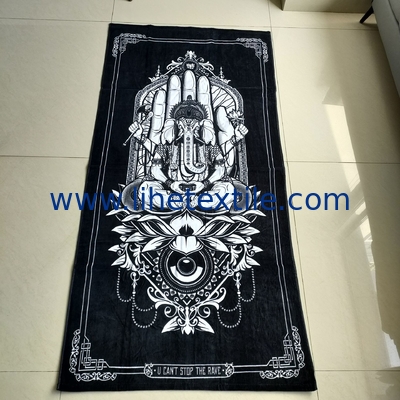 New design 100% cotton summer luxury custom designer print with logo sublimation custom beach towel