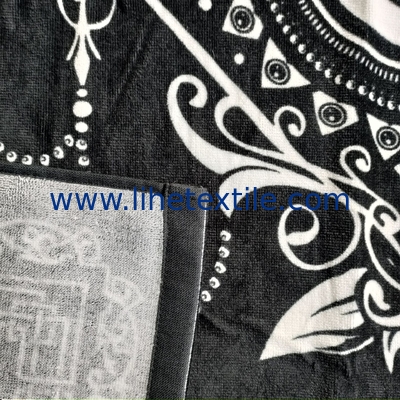 New design 100% cotton summer luxury custom designer print with logo sublimation custom beach towel