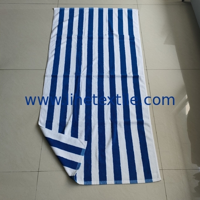 wholesale 100% cotton bath towel sublimation custom designer woven beach towel with logo stripe beach towel