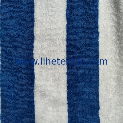 wholesale 100% cotton bath towel sublimation custom designer woven beach towel with logo stripe beach towel