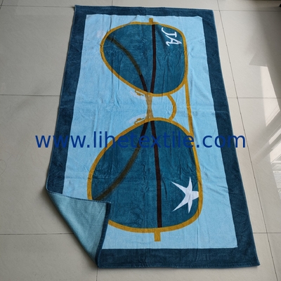 wholesale high quality promotional beach towels custom designer print large luxury  personalized beach towels