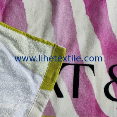 Oversized luxury beach towels custom designer print beach towel with logo wholesale sublimation beach towel
