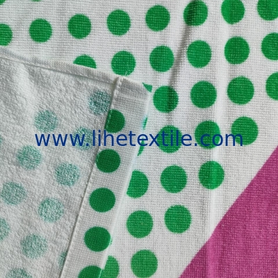 New design light weight summer beach towel with logo custom sublimation white cotton  printed beach towel