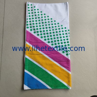 New design light weight summer beach towel with logo custom sublimation white cotton  printed beach towel