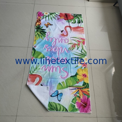 2021 best selling light weight beach towel custom animal flamingo flower pattern beach towel custom beach towel