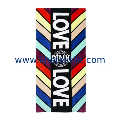Good Quality 100% Cotton Printed Promotion Beach Towel Custom