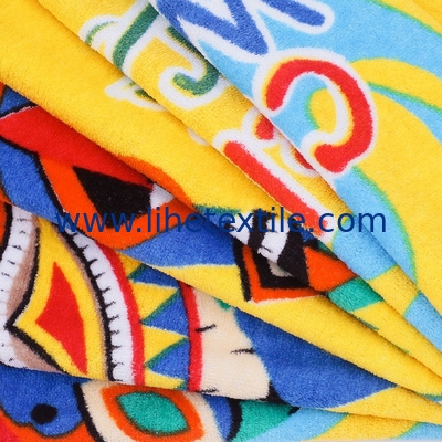 Cheap Promotional Custom Logo cotton Printed Beach Towels