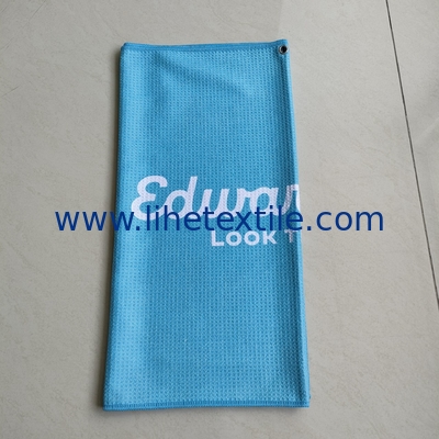 Luxury sublimation extra large recycled sand free rpet microfiber suede waffle Beach Towel Microfibre with Logo custom p