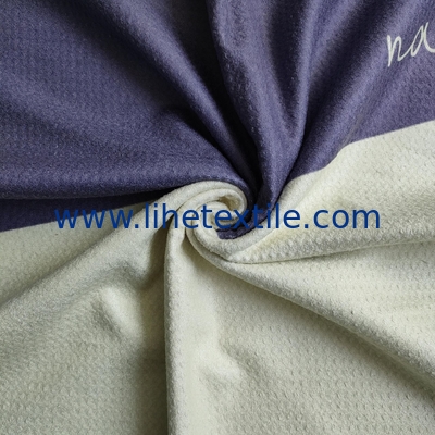 summer quick dry recycled plastic custom sublimation printed suede microfiber waffle sand free beach towel microfibre