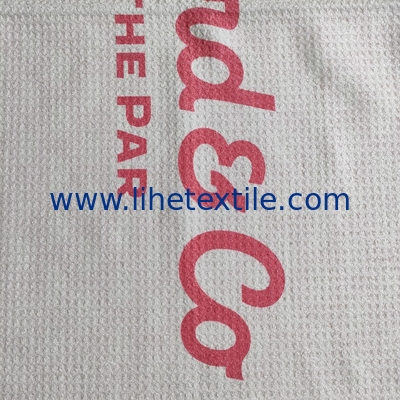Custom Print Dry Fast Soft Light Weight Luxury Sand Free Microfiber Waffle Fitness Beach Towel With Logo