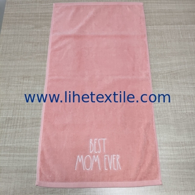 Personalised Custom 100%cotton Beach Towels Embroidery Sports Towel Embroidery Beach Towel with Logo