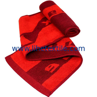 Personalised Custom 100%cotton Woven Beach Towels Jacquard Sports Towel Jacquard Beach Towel with Logo