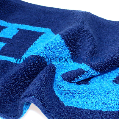 Personalised Custom 100%cotton Woven Beach Towels Jacquard Sports Towel Jacquard Beach Towel with Logo