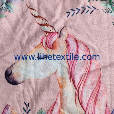 Custom Cartoon Printed  Microfiber Kids Hooded Beach Towel Poncho