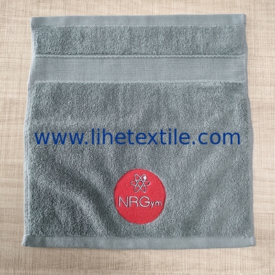 China supplier 30*30cm face towel embroidered logo