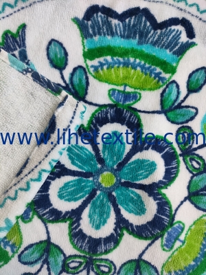 wholesale 100% cotton small MOQ soft feel high quality promotional souvenir custom digital printing cotton velour beach