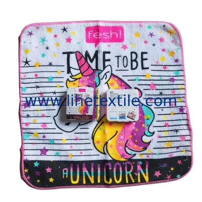 Selling Kerchief Printed face wholesale small hand towels kids cartoon towel